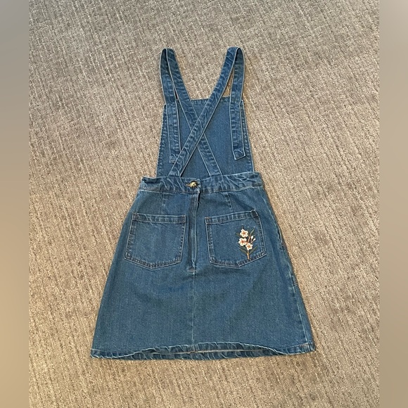 Princess Highway | Denim Floral Embroidered Pinafore, women’s AU 6, US 0 - Picture 2 of 8